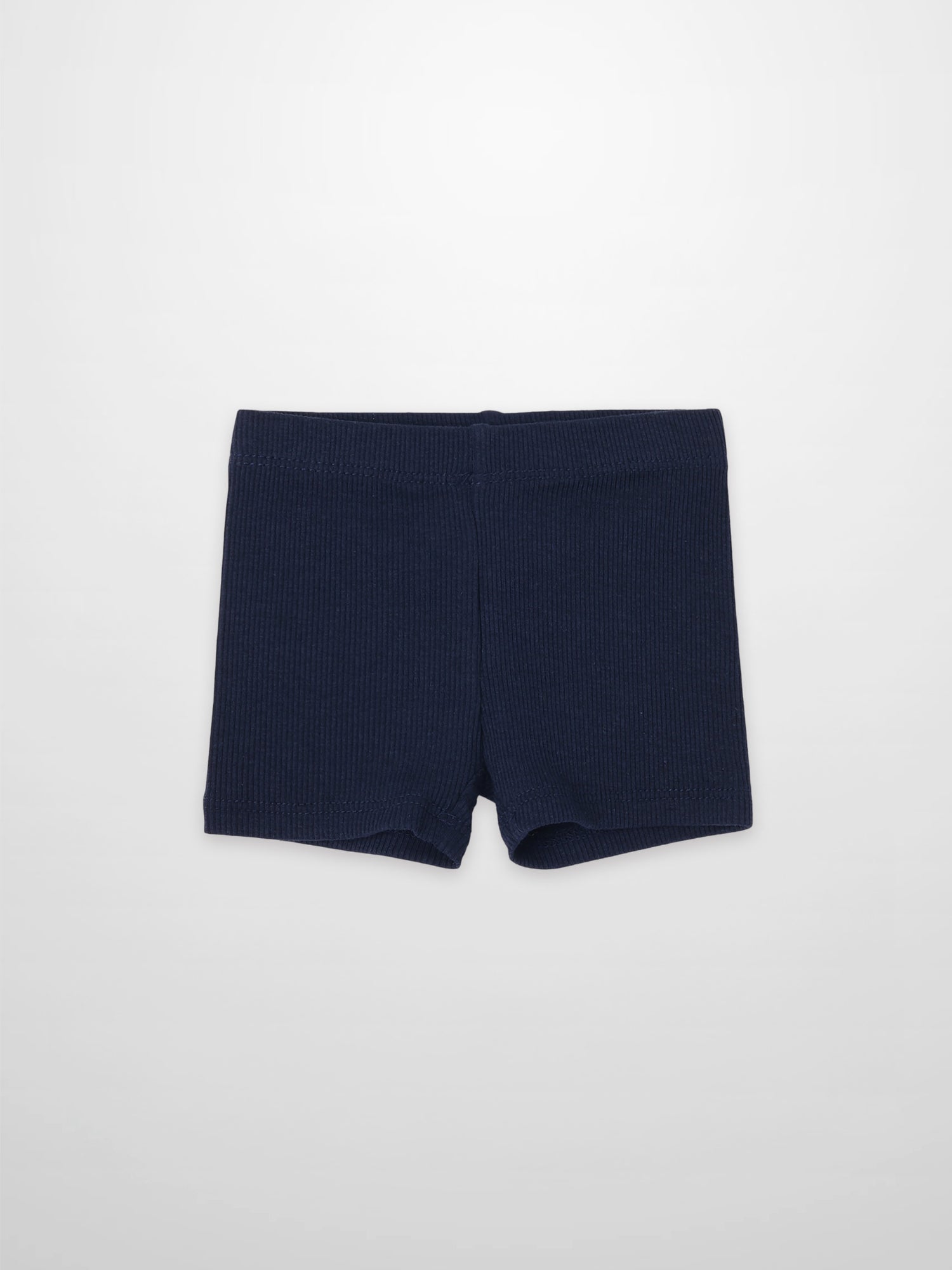 Biker shorts thin ribbed navy by Adee, unisex bottoms
