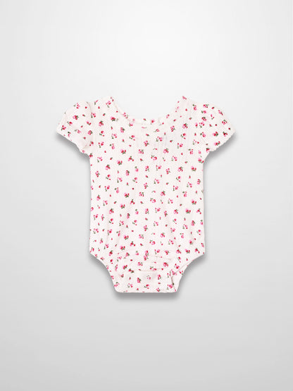 Pointelle Floral Romper