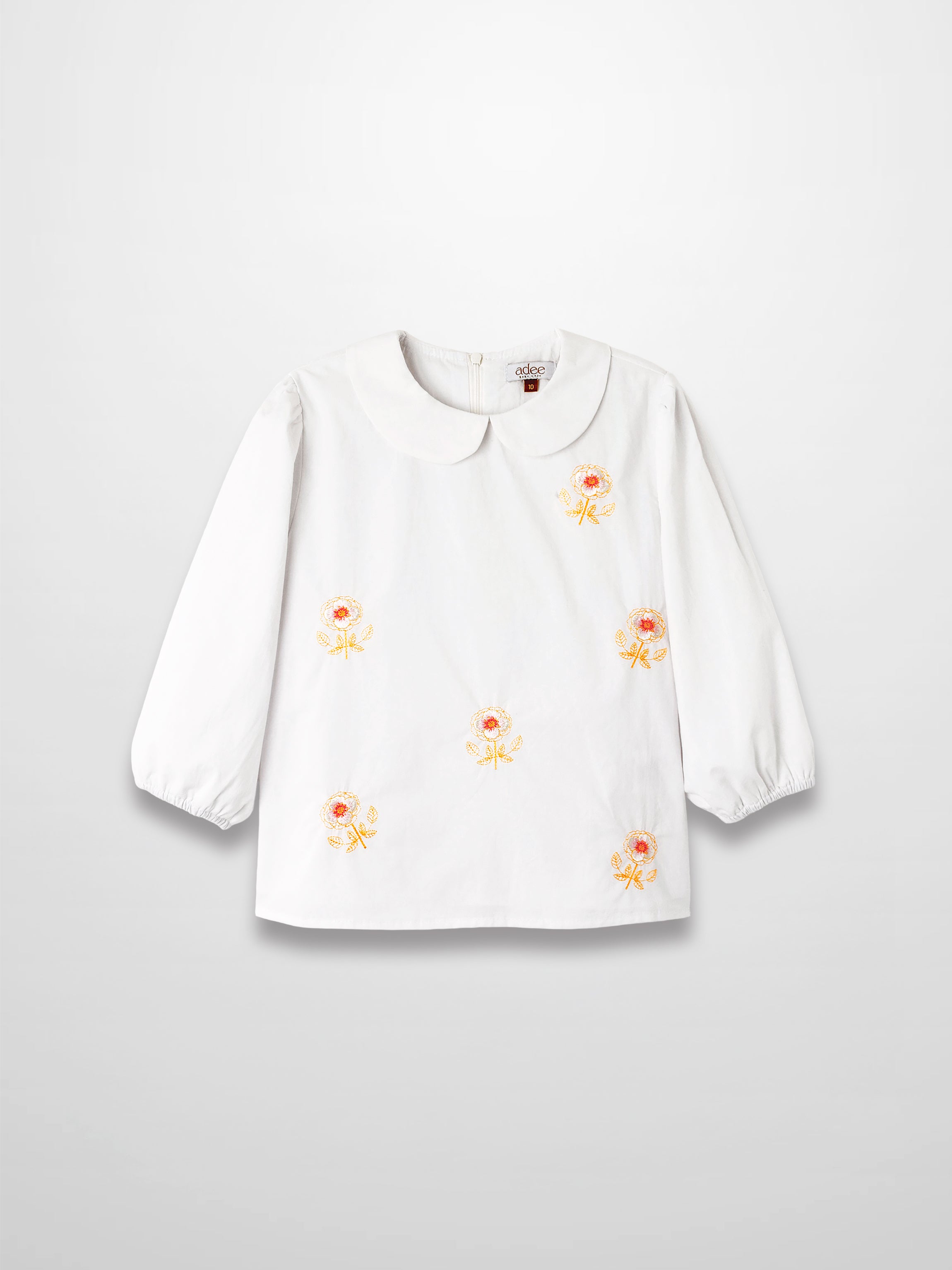 Embroidered Flower Shirt