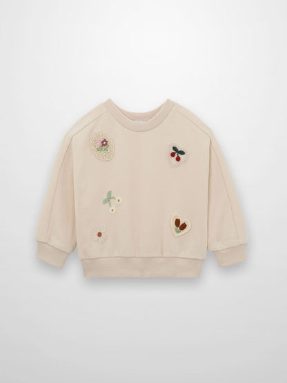 Crochet Patch Sweatshirt