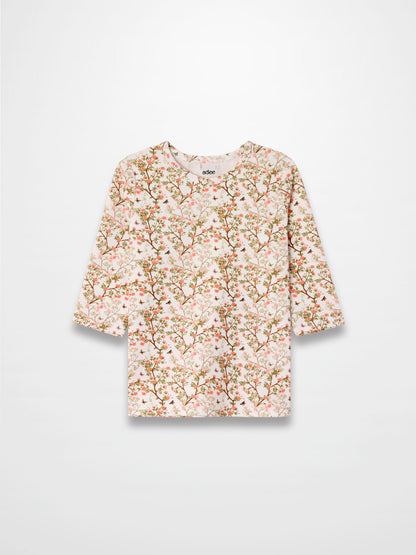 Spring Floral 3/4 Sleeve T-shirt