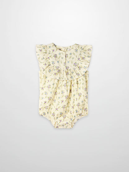 Ivory Flower Romper
