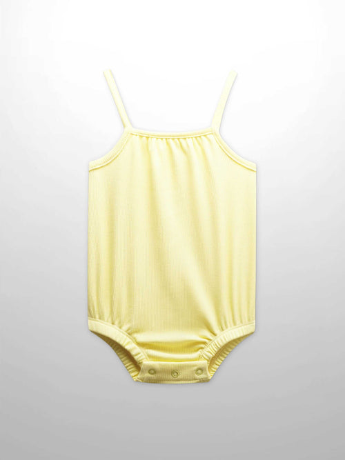 Yellow baby boys romper outfit