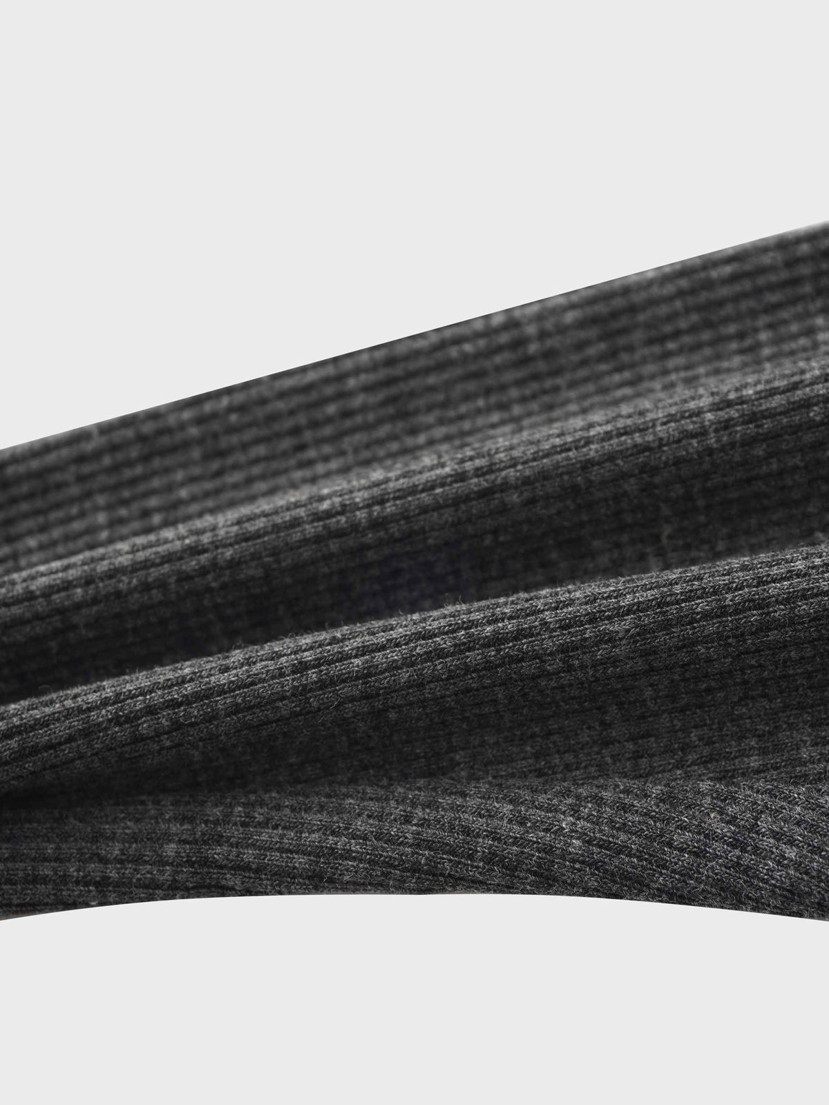 Heather grey ribbed leggings fabric