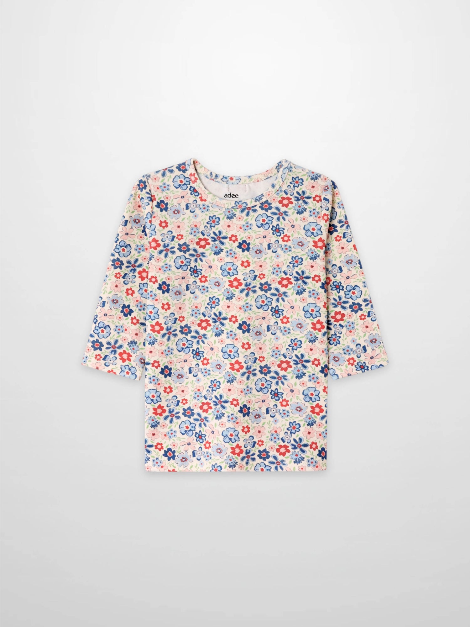 Garden Flower 3/4 Sleeve Shirt, Adee girls&