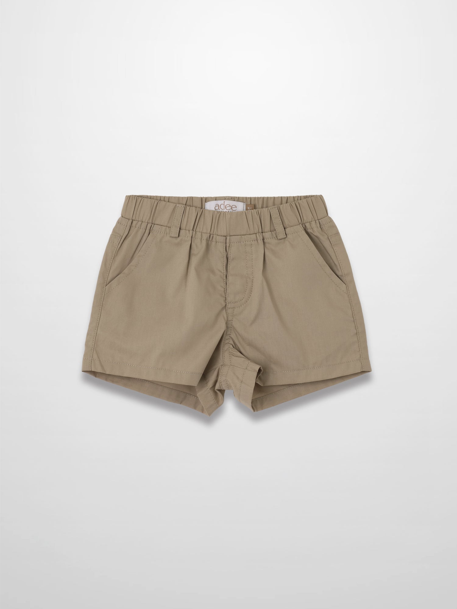 Tan Cotton Shorts