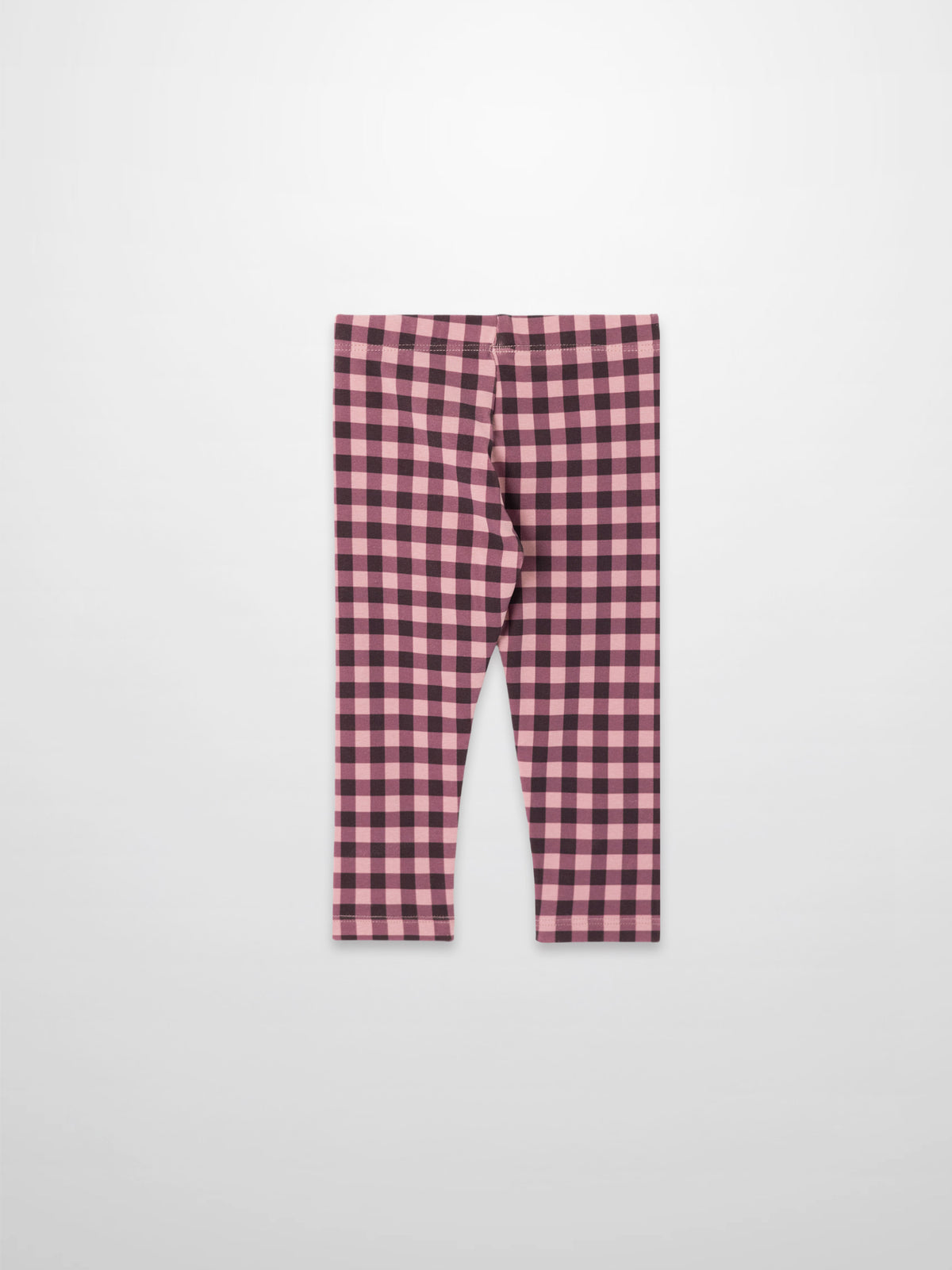 Girls gingham pajama pants in burgundy and pink checks, Adee