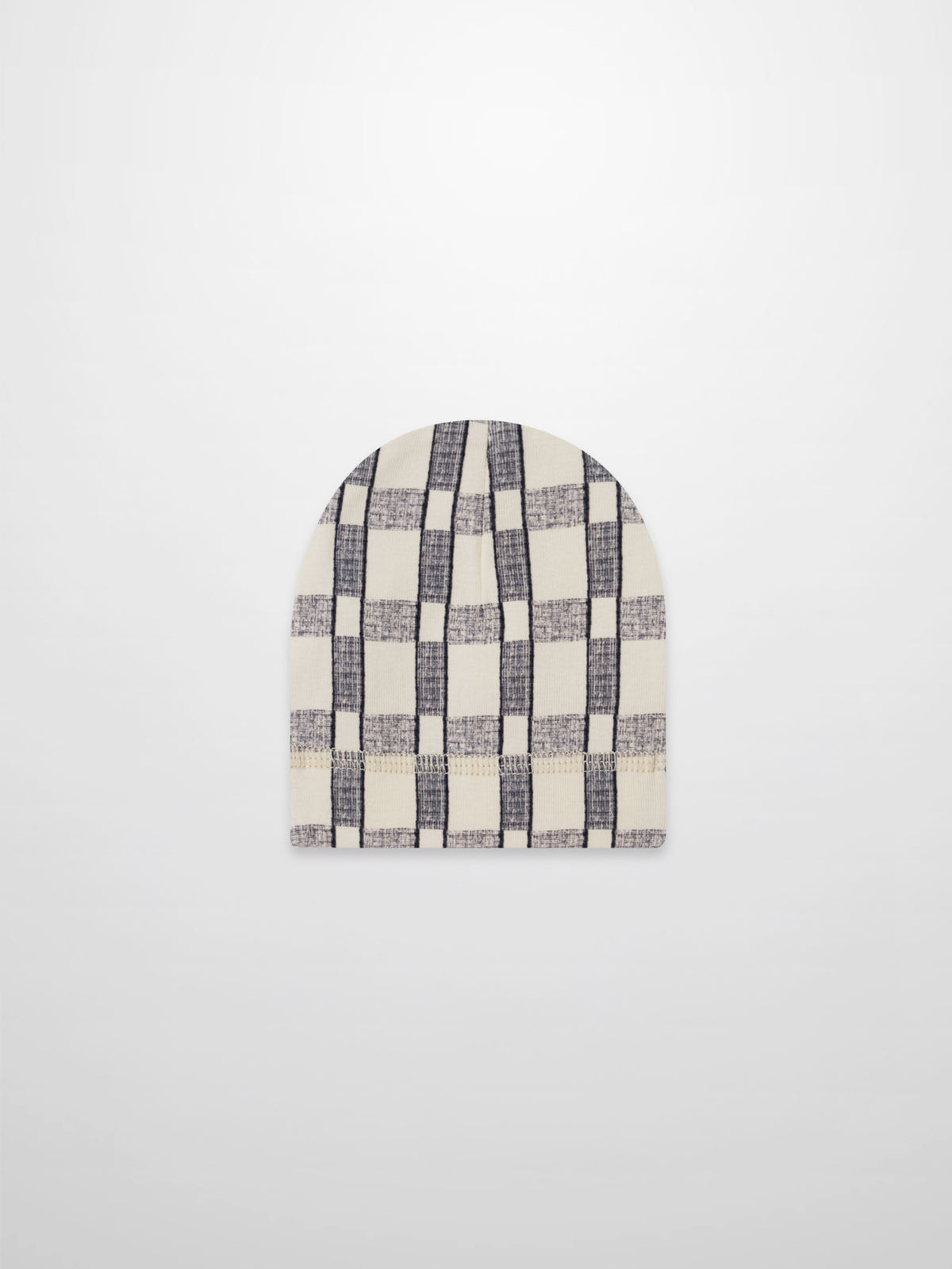 Adee checkered beanie hat for boys soft and well fitted