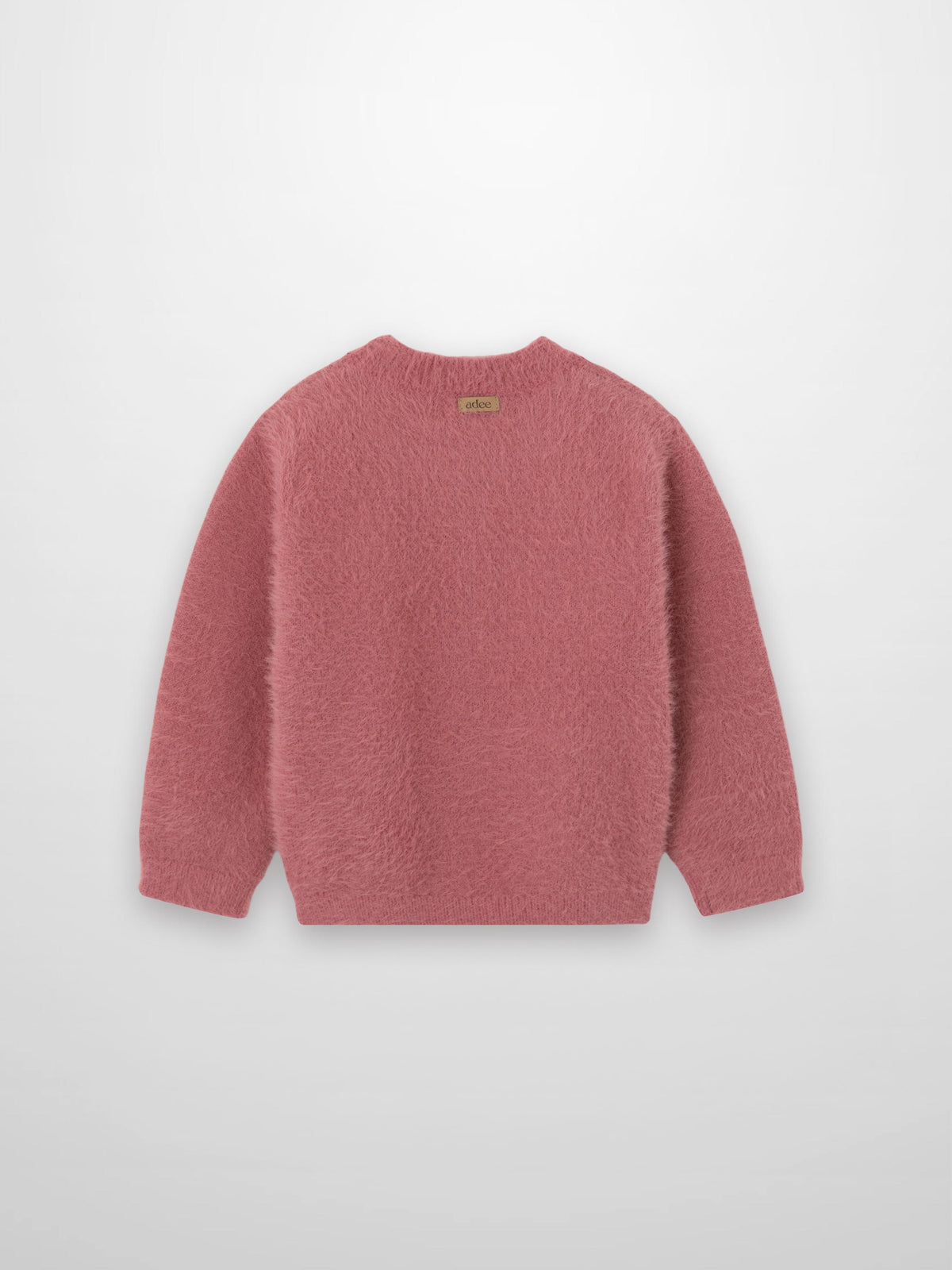 Mohair sweater pink for girls by Adee, dressy soft knit top