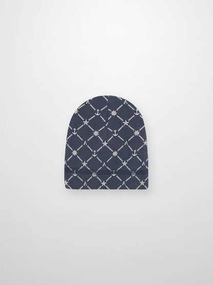 Crossover Anchor Beanie - Navy