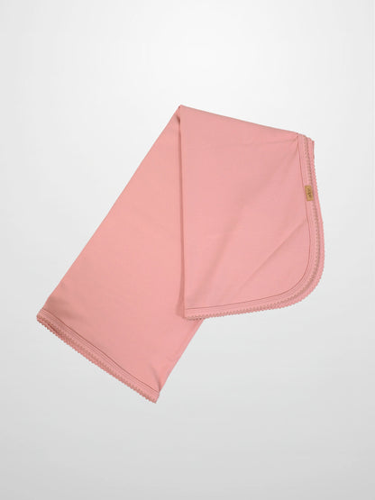 Thin Ribbed Blanket Pink by Adee, girls swaddle blanket with ribbed fabric