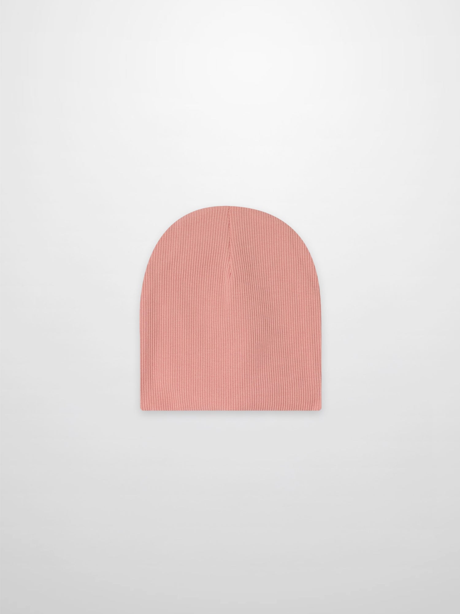 Thin ribbed beanie, light pink, by Adee for girls