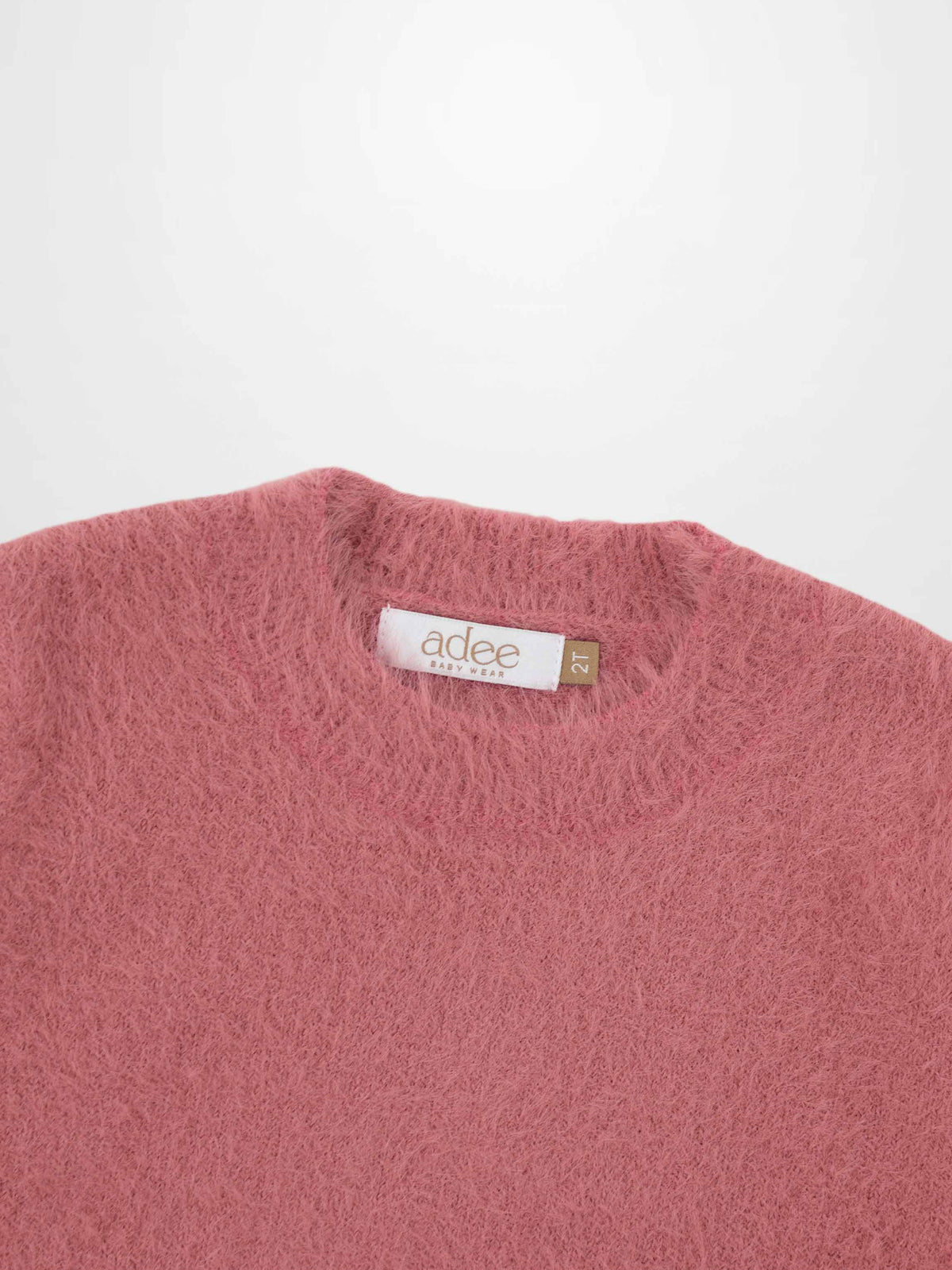 Mohair sweater for girls, pink dressy top by Adee brand