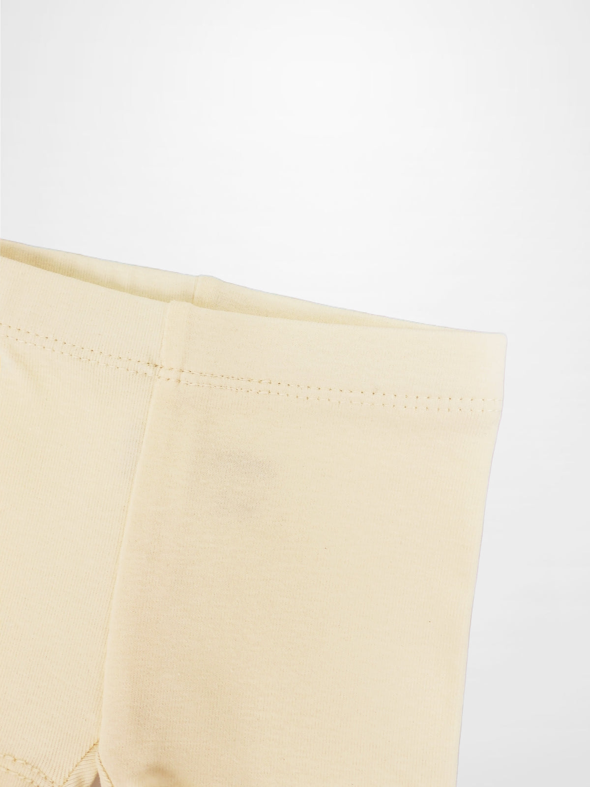 Biker shorts non ribbed off-white Adee unisex bottoms with waistband detail
