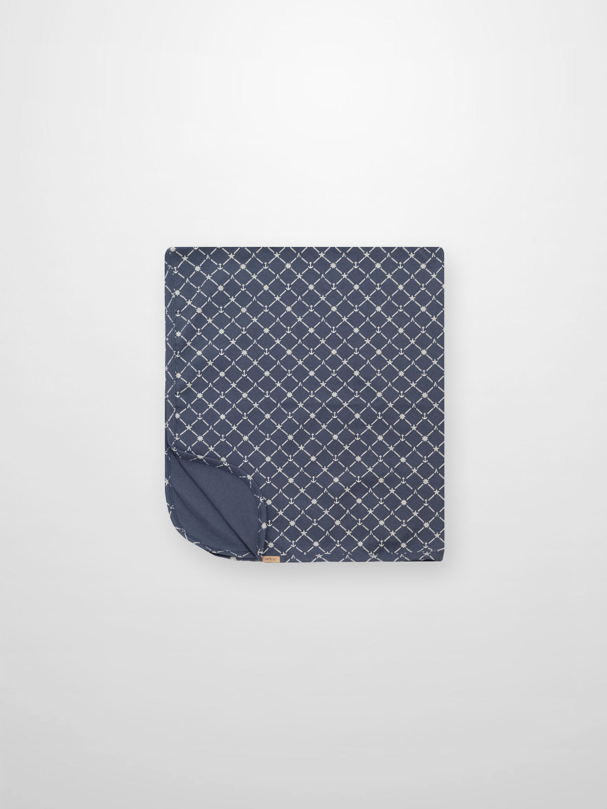 Crossover Anchor Blanket - Navy, Adee boys swaddle blanket with white anchor motif
