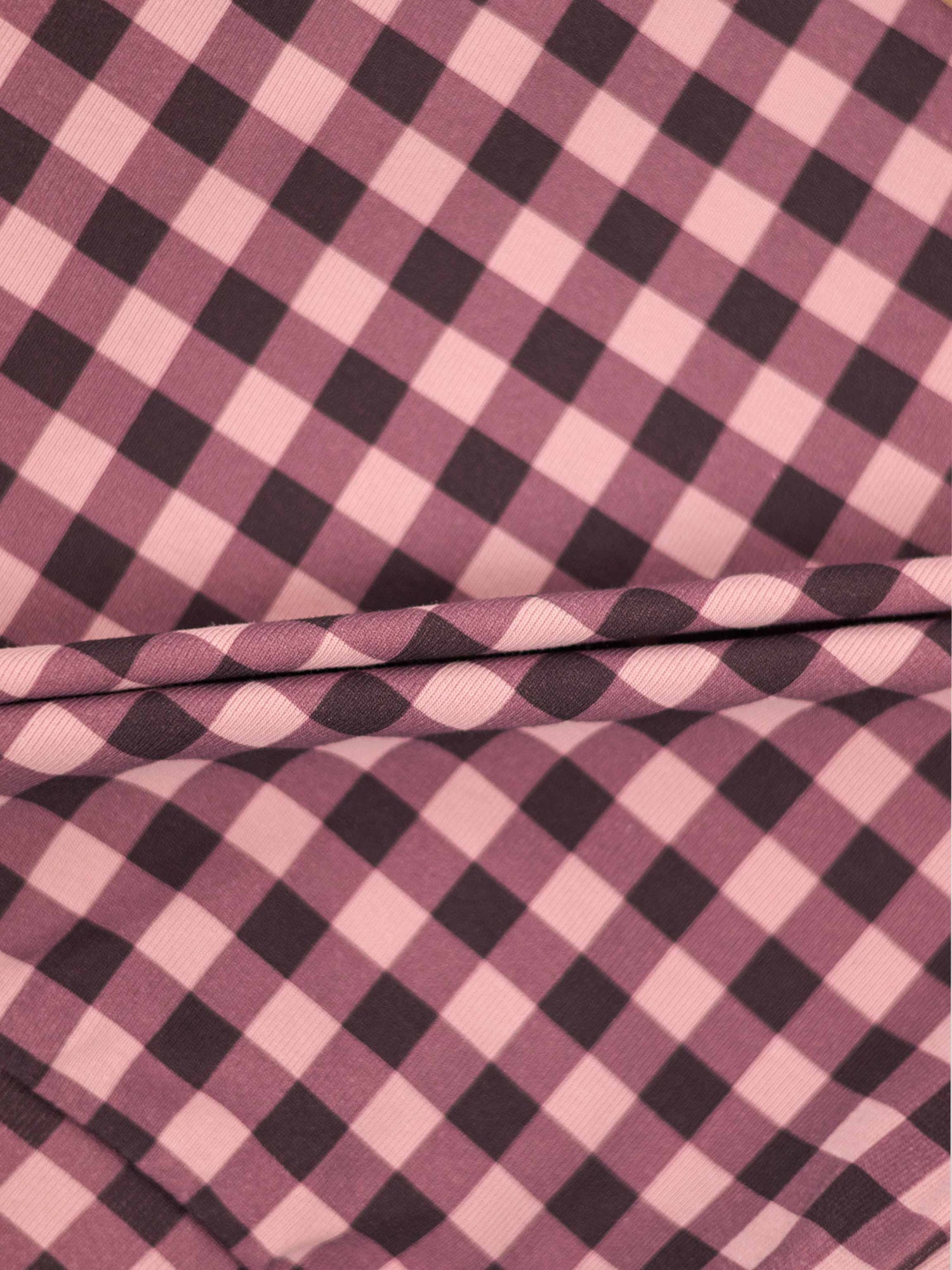 Gingham Pajamas - Burgundy