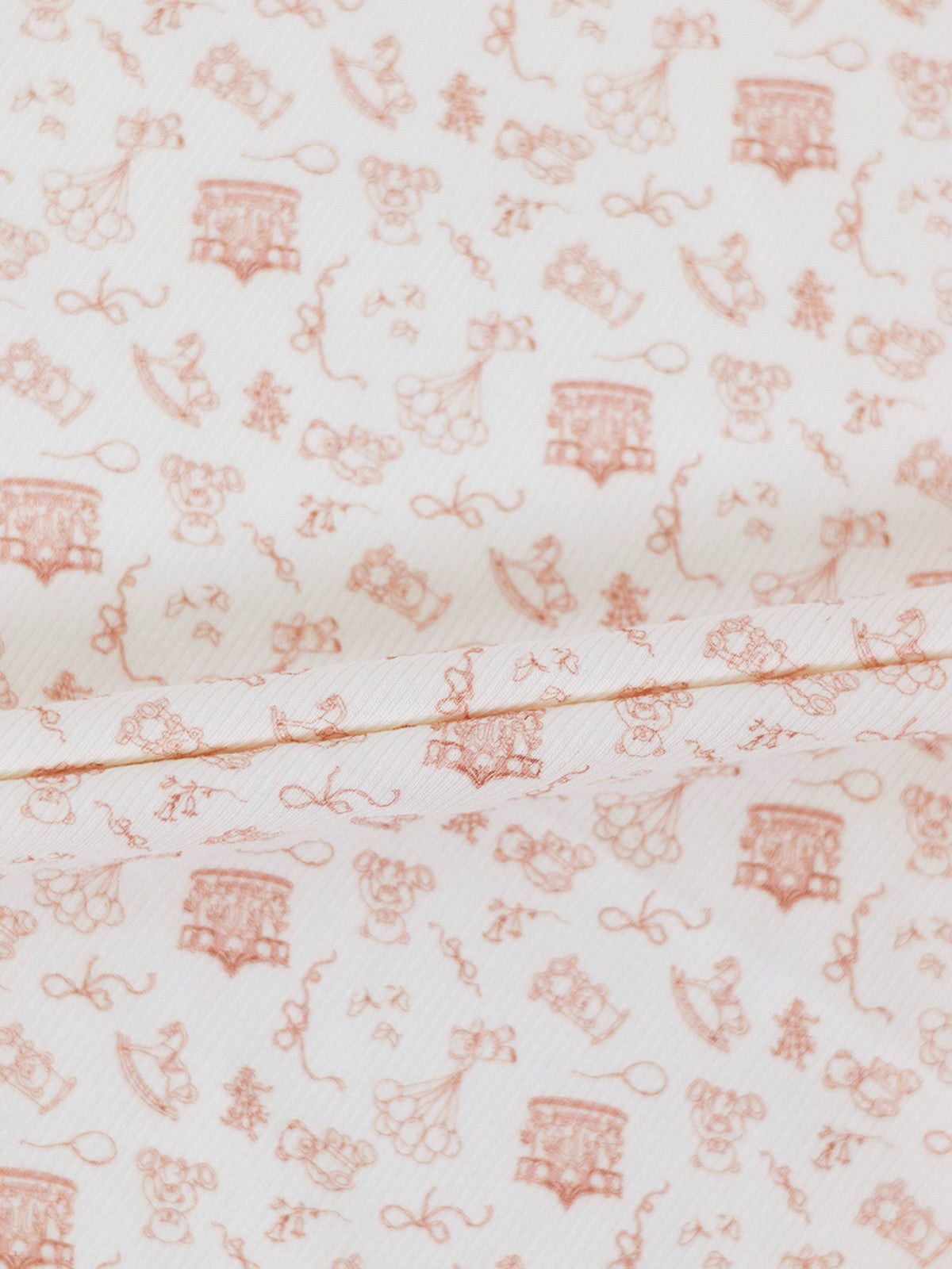 Little Storybook Bonnet - Pink print on white fabric, Adee baby girls apparel.