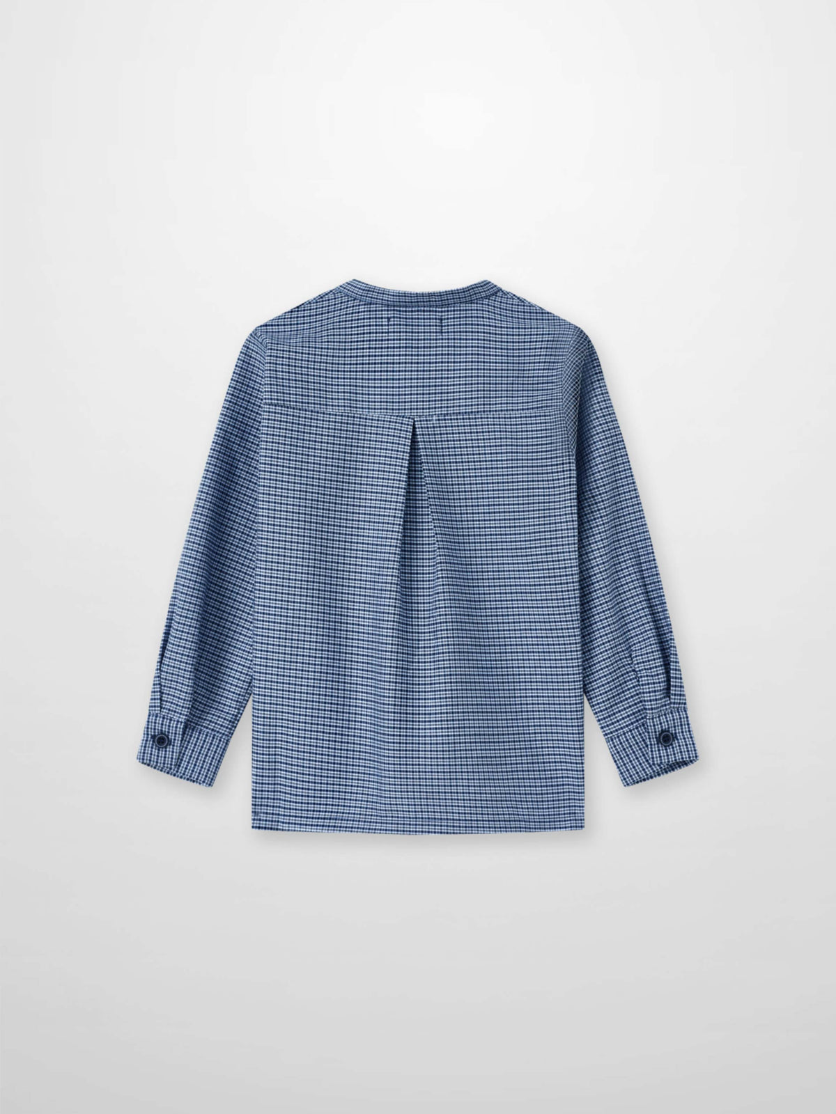 Plaid shirt - navy by Adee, dressy boys top with long sleeves