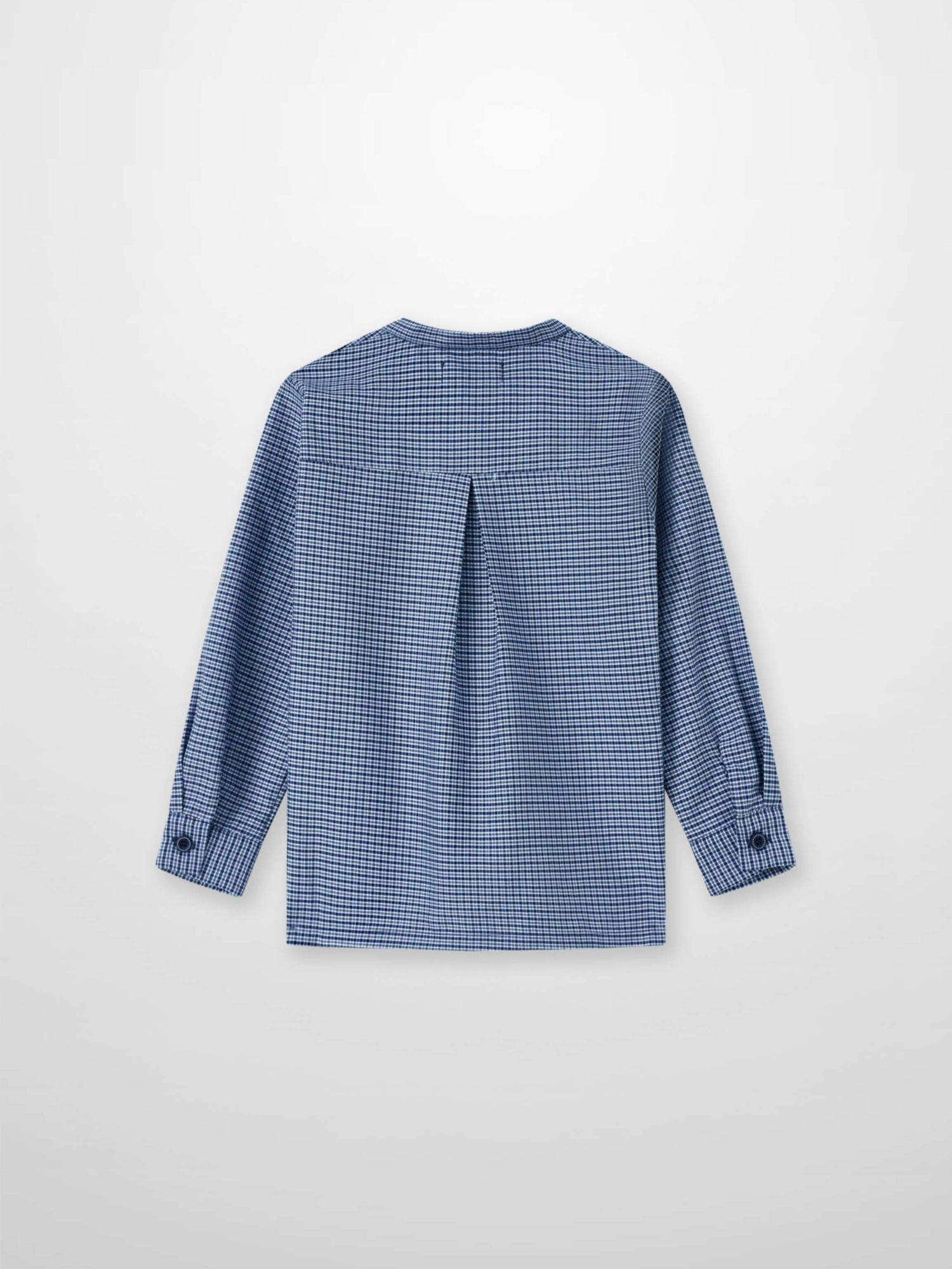 Plaid shirt - navy by Adee, dressy boys top with long sleeves