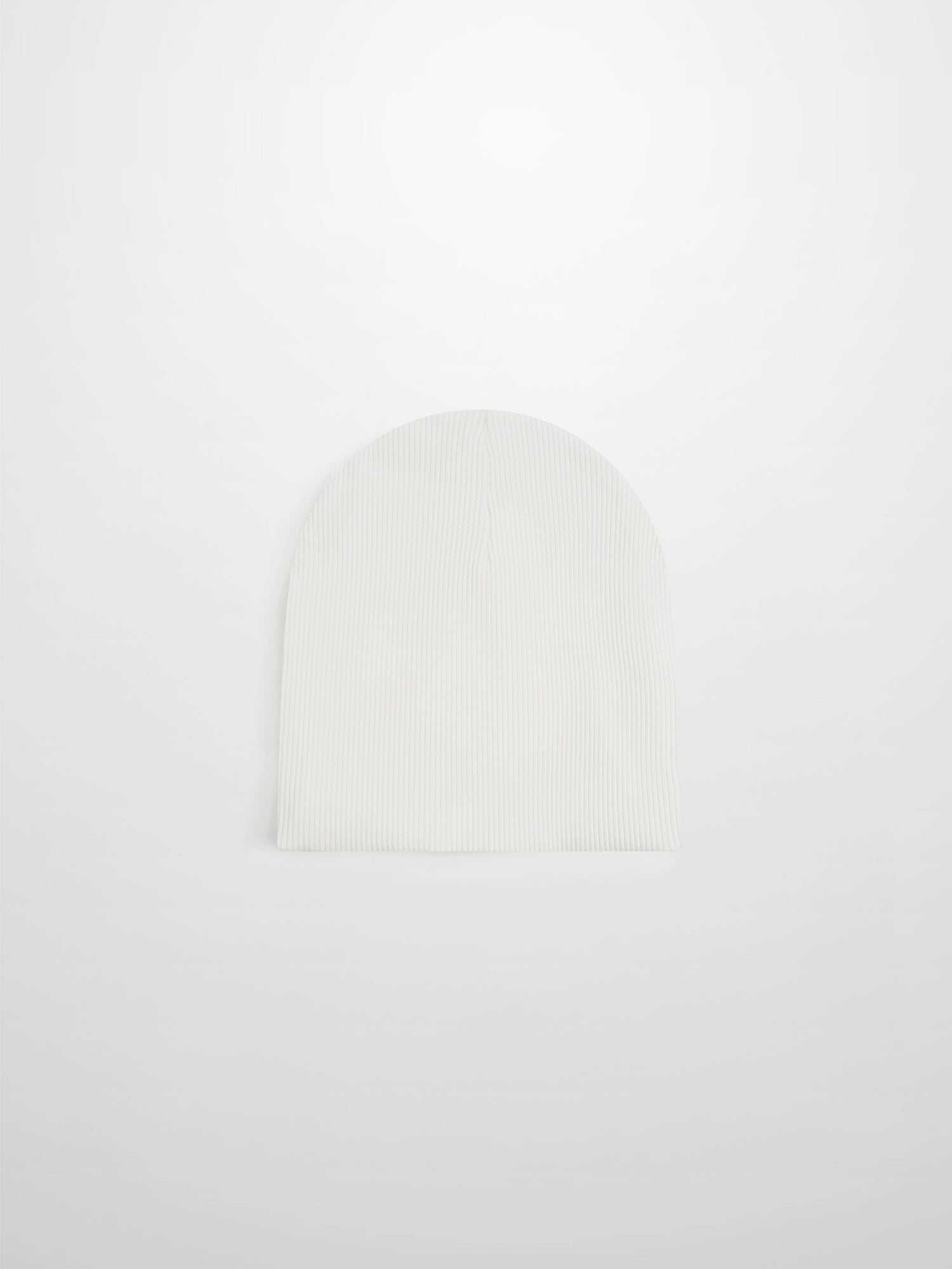 Blue Balloon Beanie for boys; white ribbed knit fabric