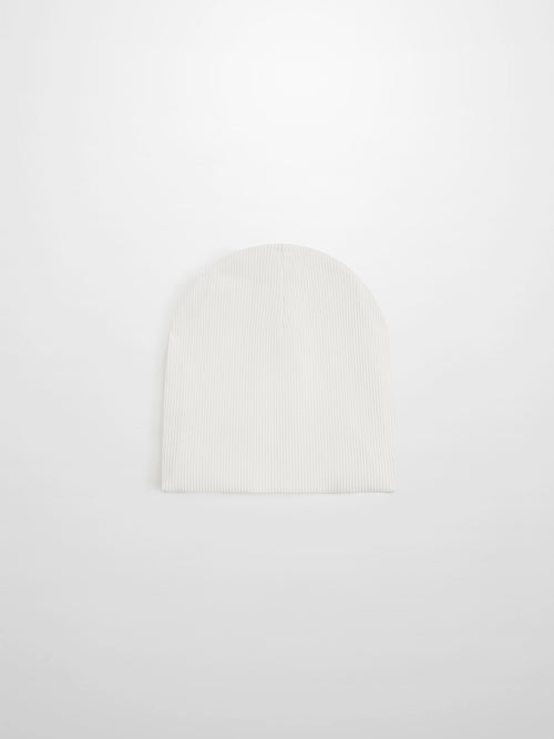Pink Balloon Beanie for girls by Adee, ribbed knit fabric