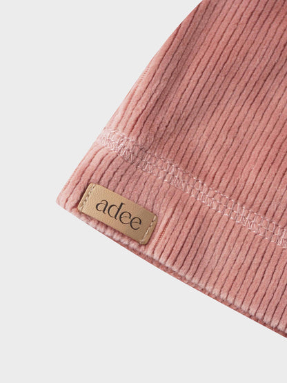 Embroidered Bunny Beanie - Pink