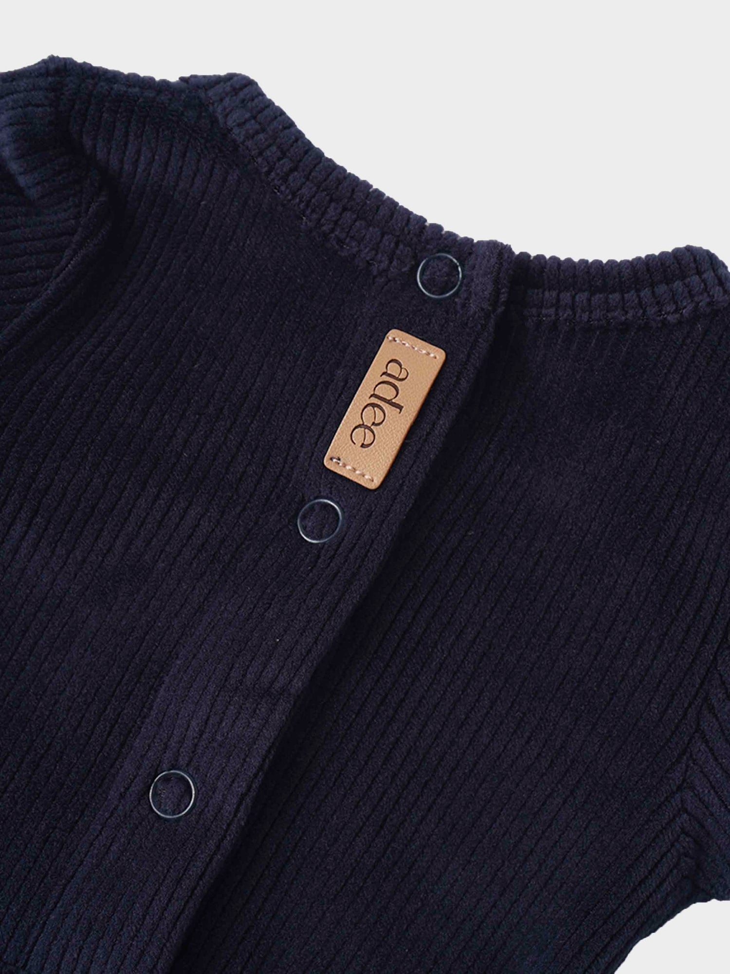 Embroidered Bunny Stretchy - Navy