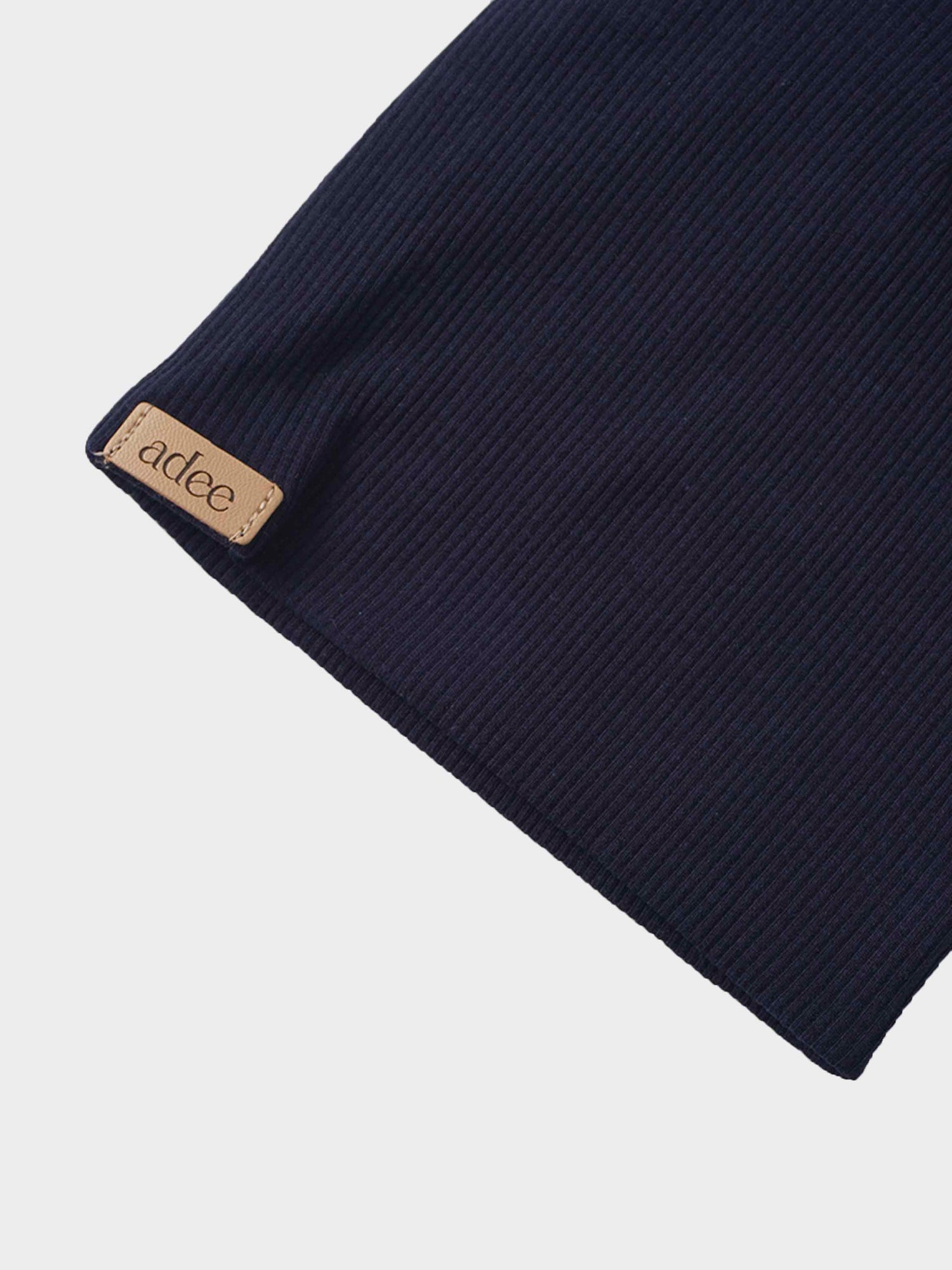 Mock Neck Beanie - Navy