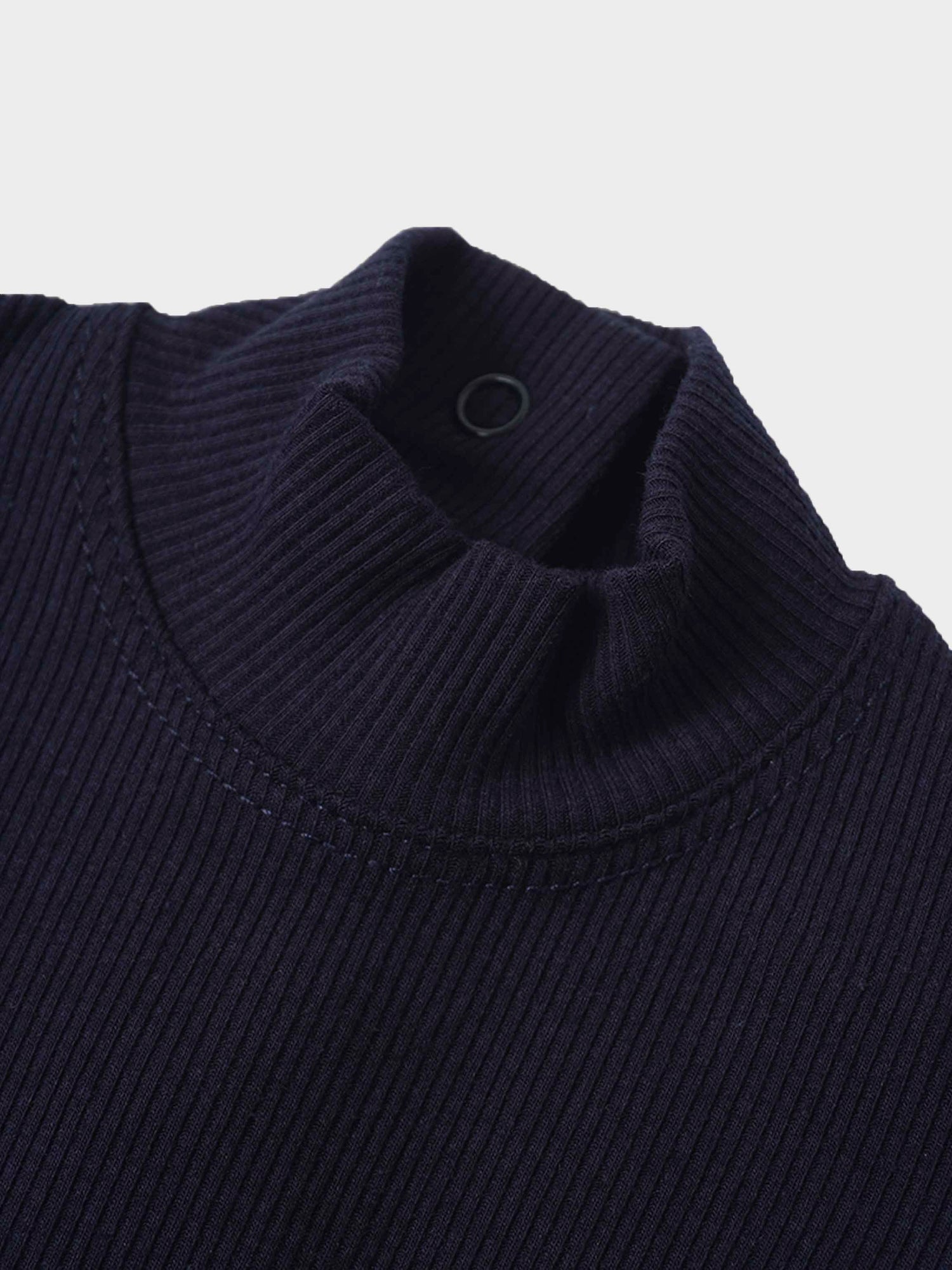 Mock Neck Stretchy - Navy