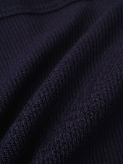 Mock Neck Stretchy - Navy