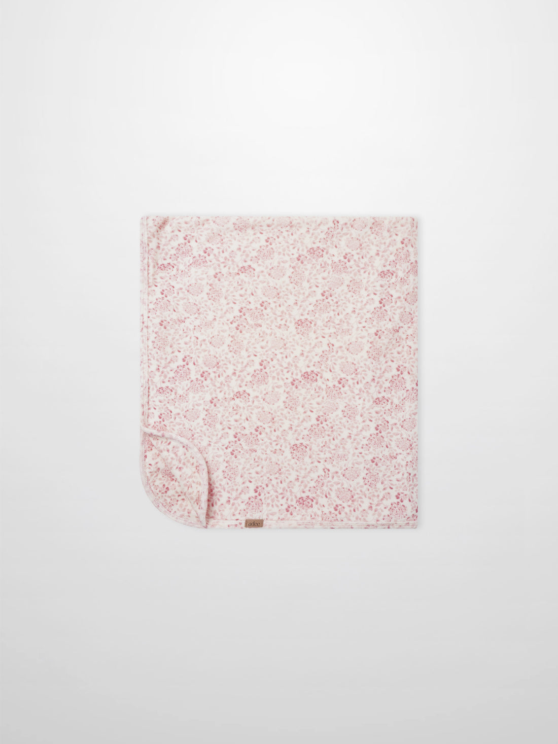 Two Tone Floral Blanket swaddle for girls by Adee, pink floral print