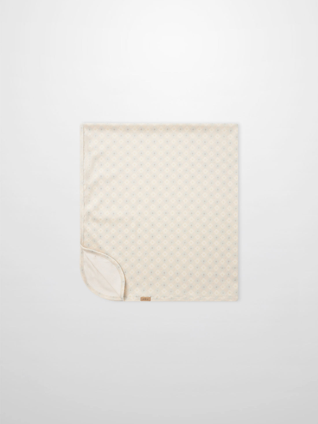 Little Button Blanket - Blue, Adee boys swaddle blanket with tiny dot pattern.