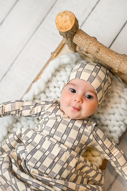Windowpane Blanket - Blue