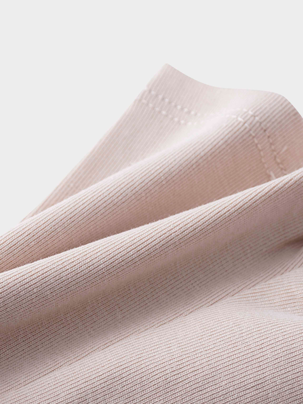 Biker shorts in light tan non-ribbed fabric, unisex basics