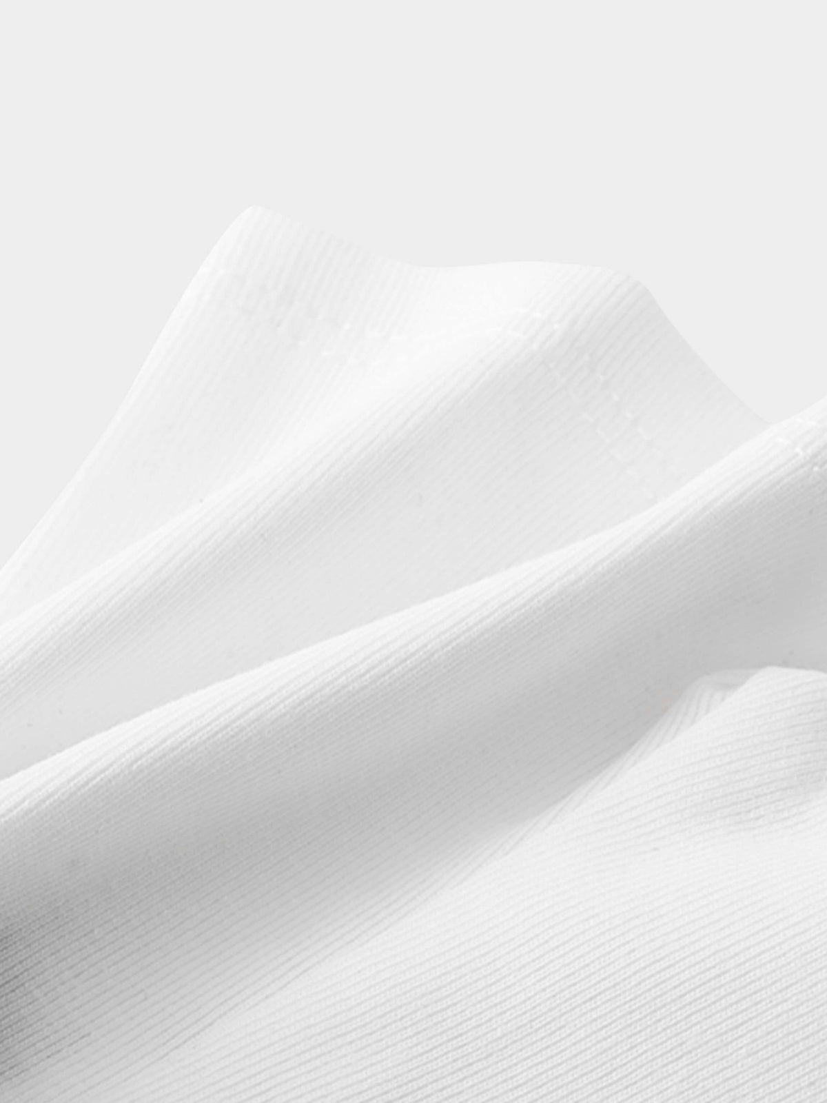 Adee Biker Shorts Non Ribbed-White fabric close-up