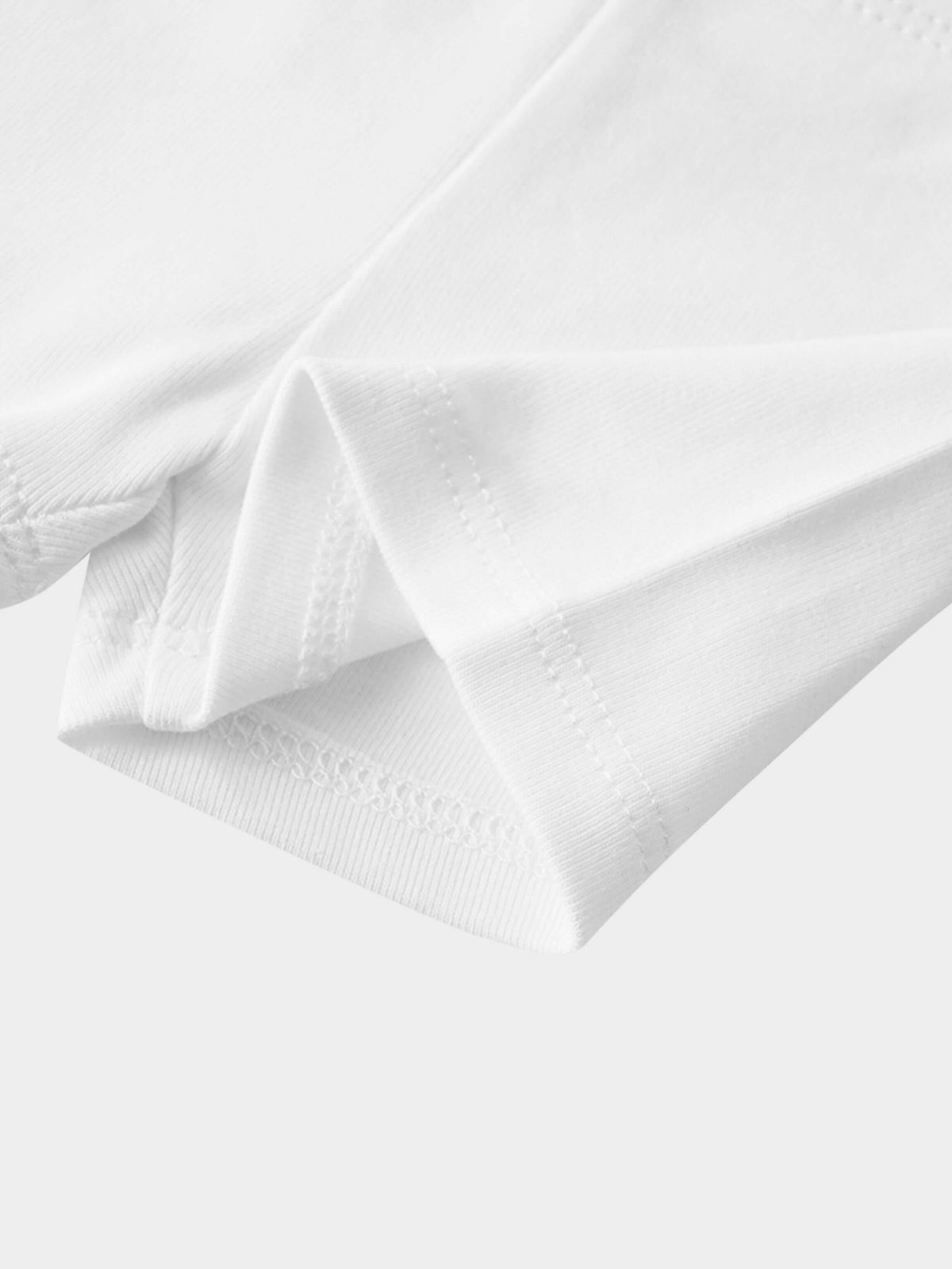 Biker Shorts Non Ribbed White, Adee brand unisex basics in crisp white color