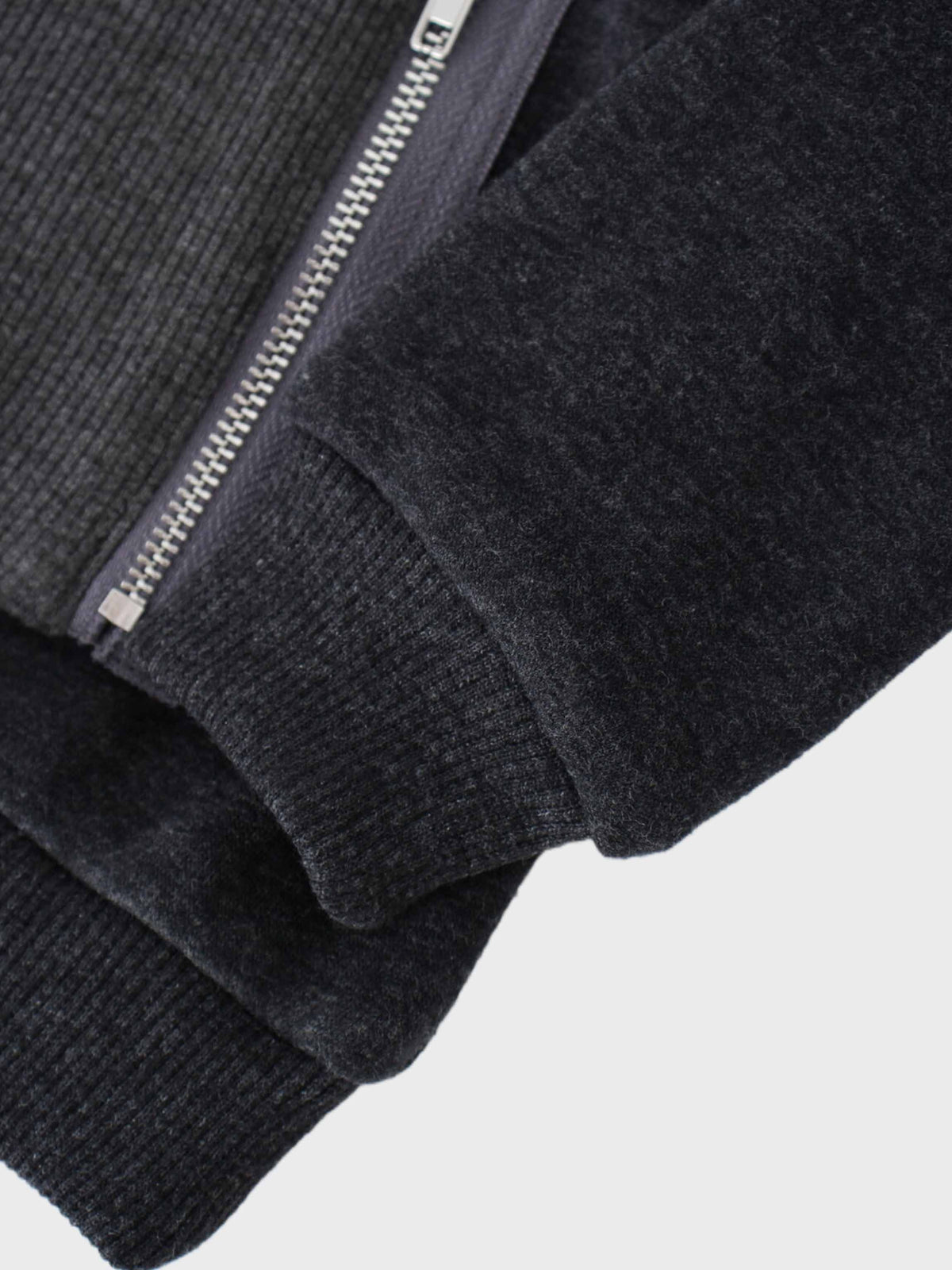 Hoodie sweatshirt set detail zipper