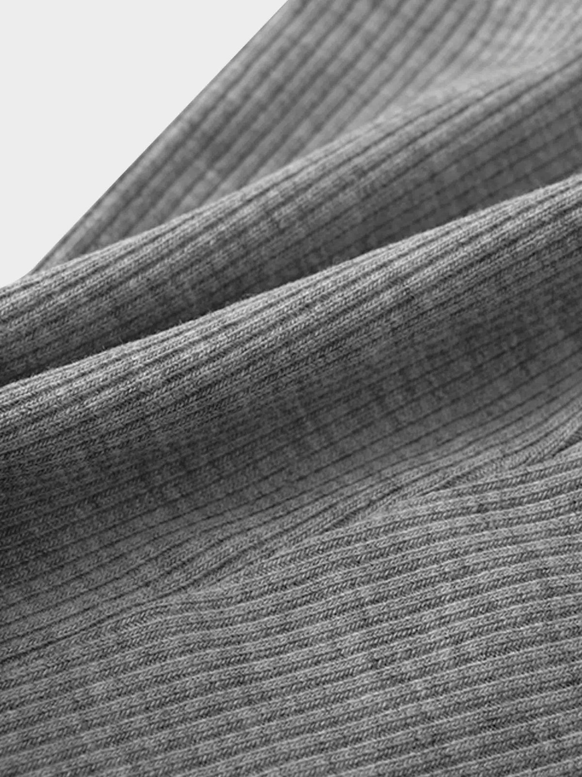Grey thin-ribbed fabric close-up for babies&