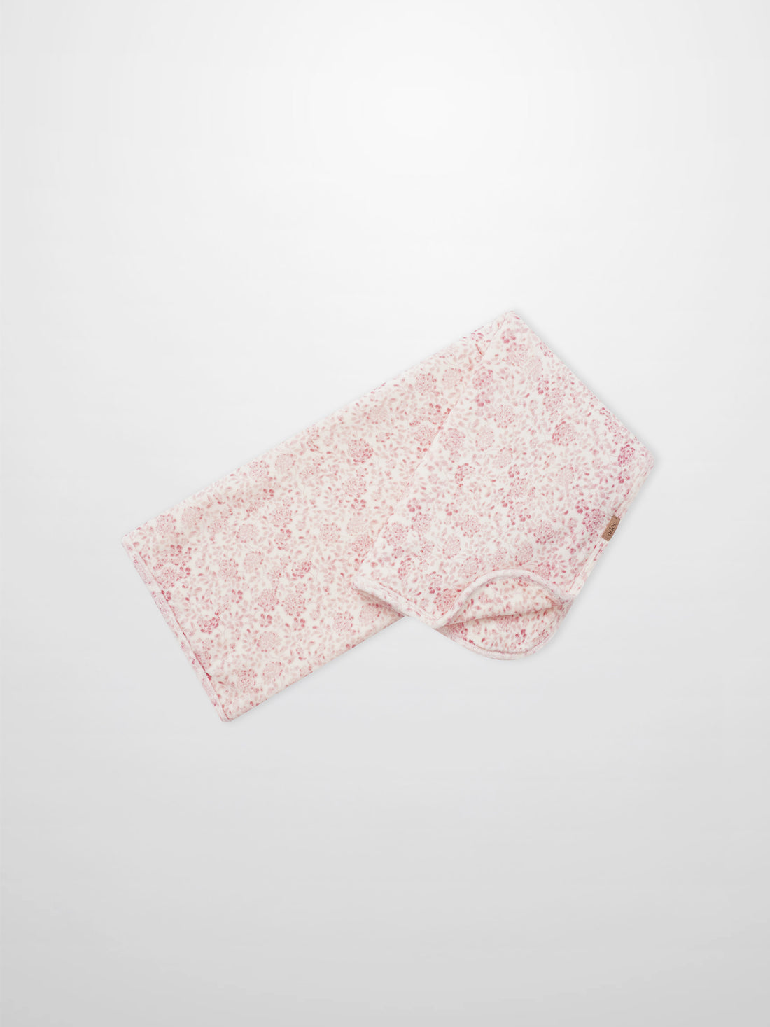 Two Tone Floral Blanket, Adee girls swaddle blanket with pink floral print.