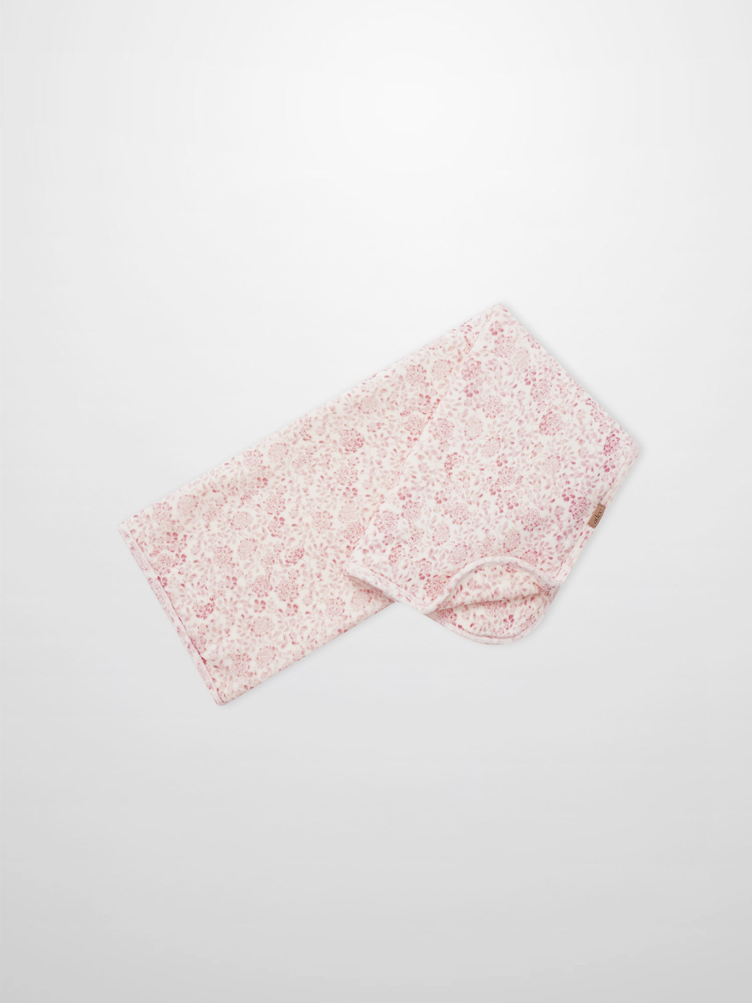 Two Tone Floral Blanket, Adee girls swaddle blanket with pink floral print.