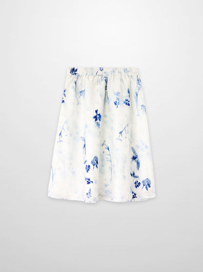 Blue Flower Skirt