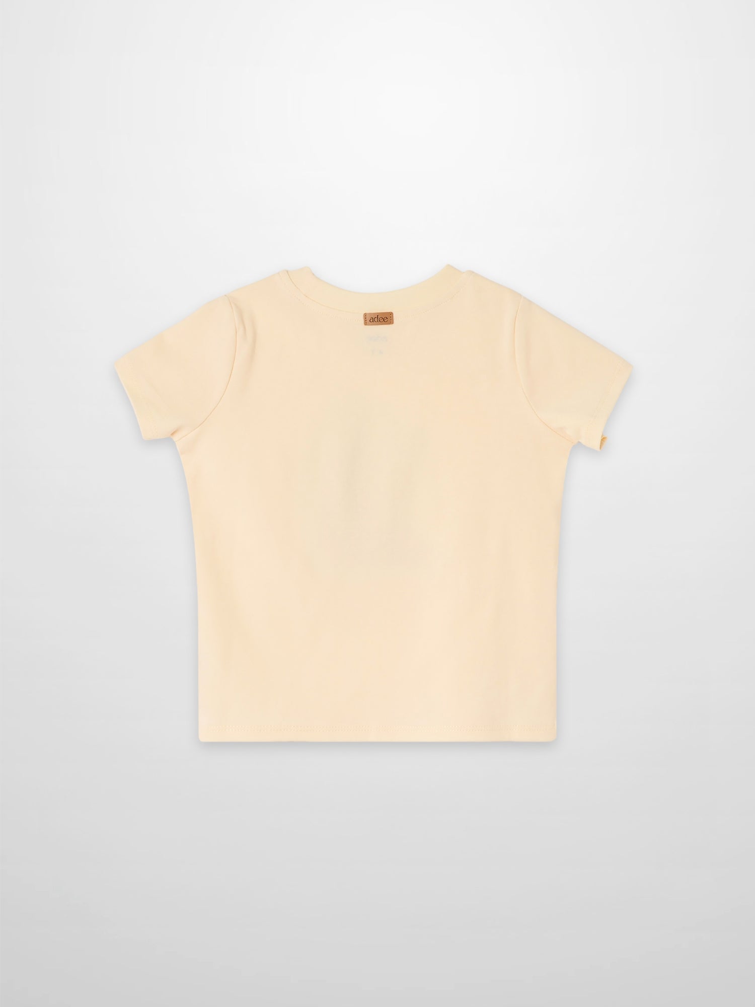 Golden Sail T-Shirt, beige short-sleeve top for boys by Adee.