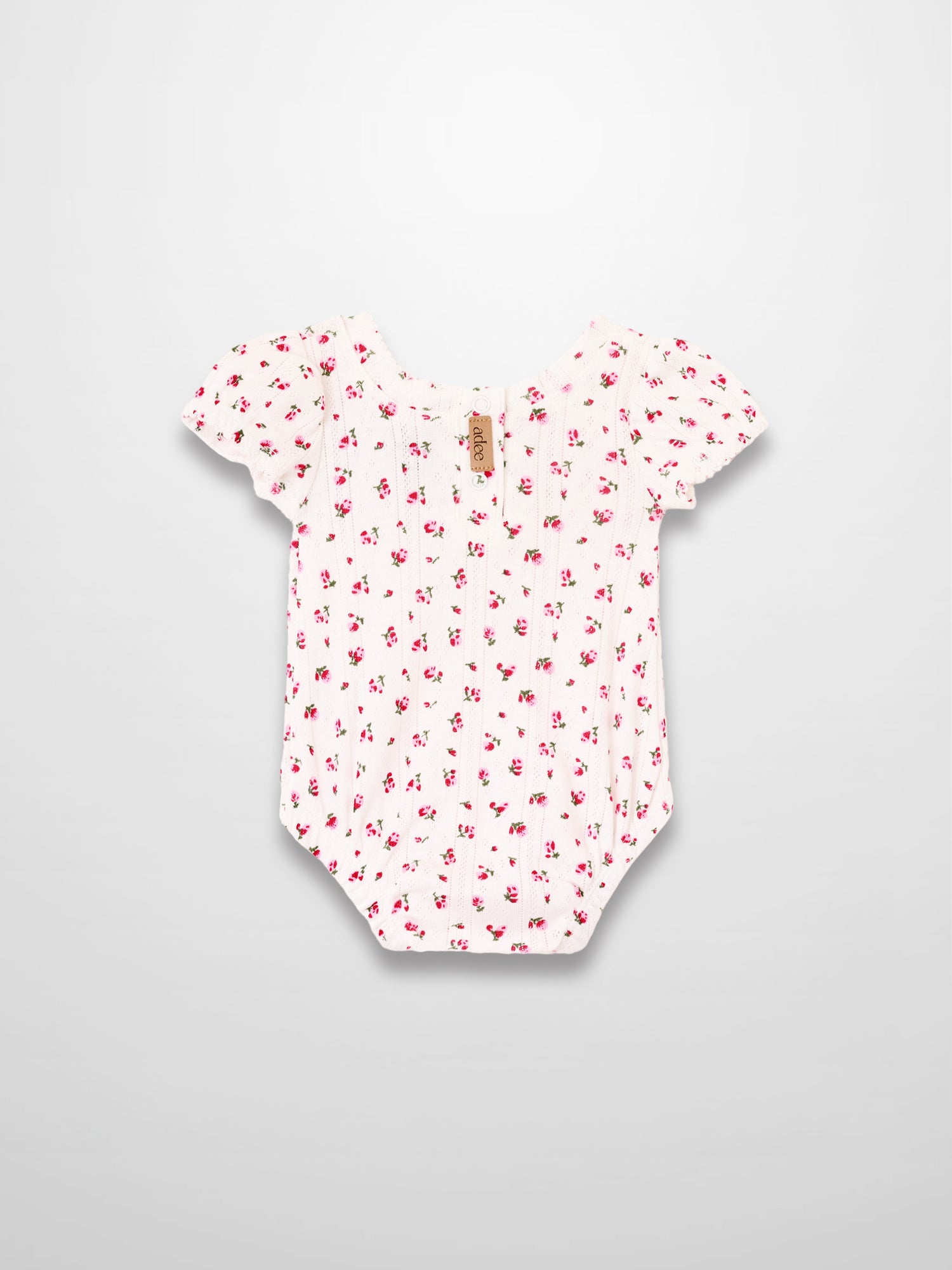 Pointelle Floral Romper