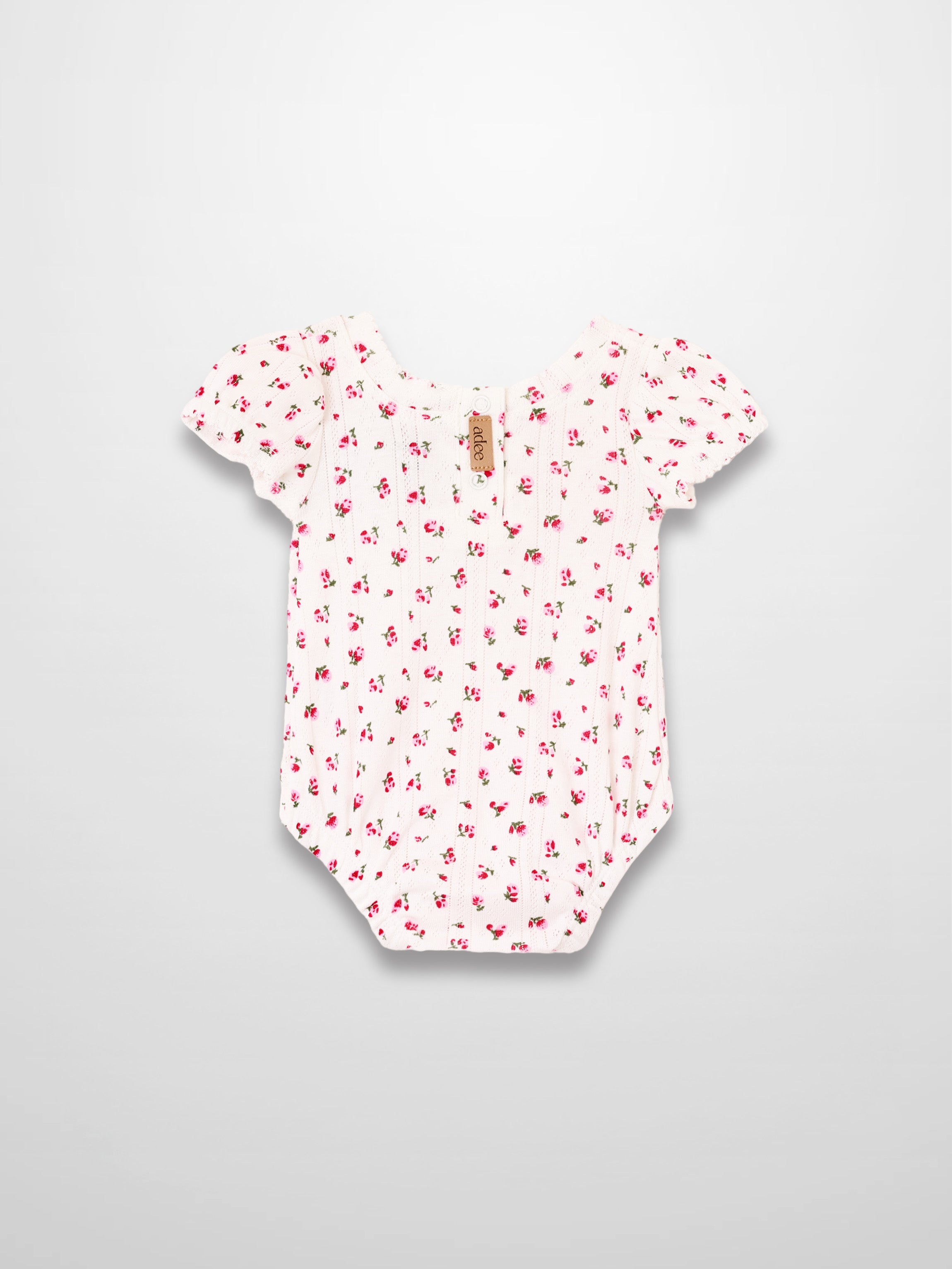 Pointelle Floral Romper