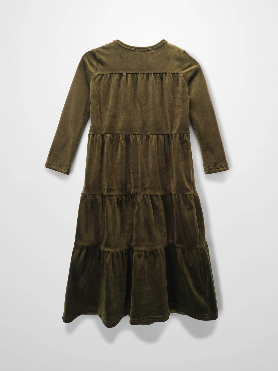 Tiered Velour Robe - Hunter Green