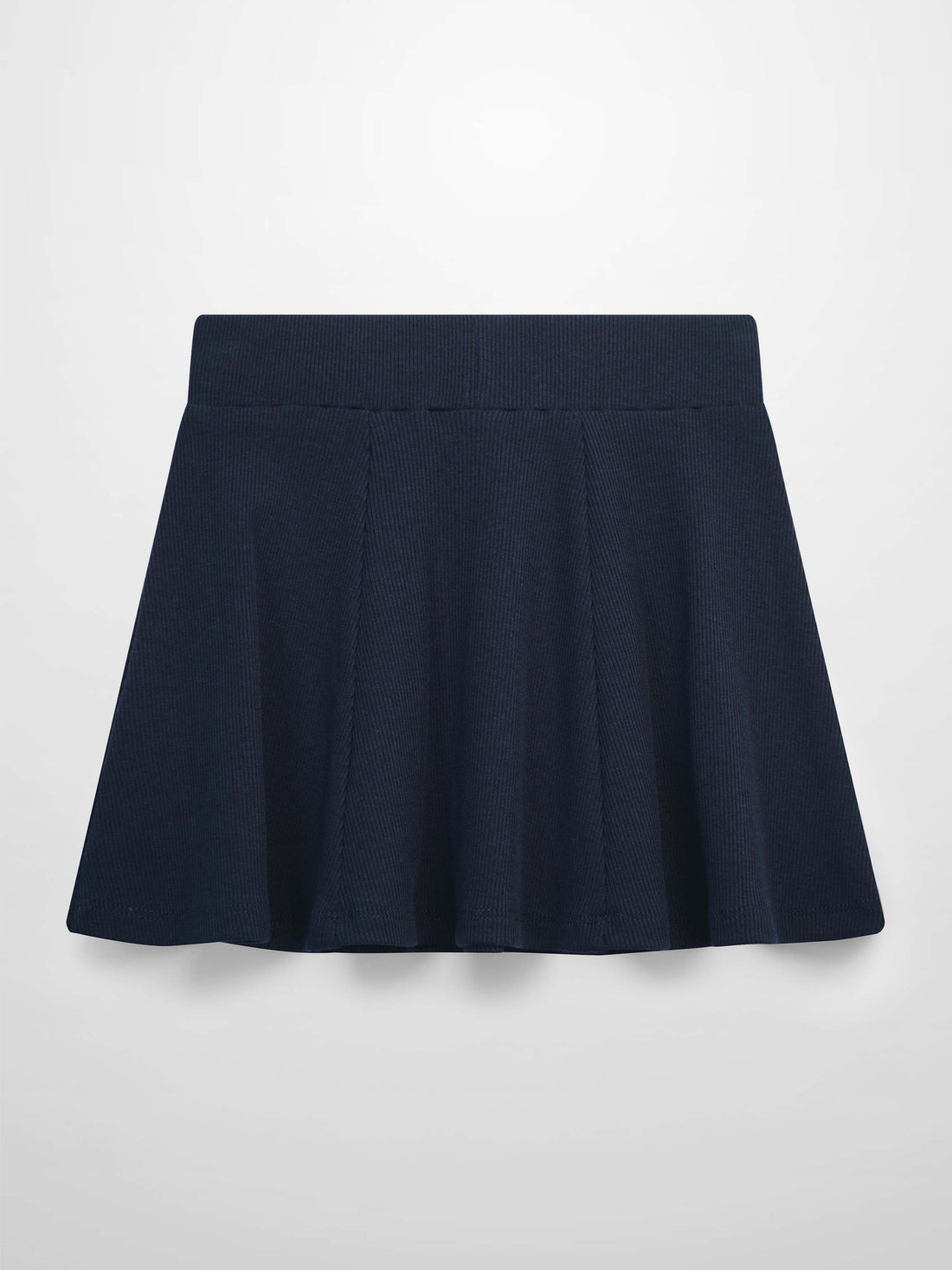 Ribbed Circle Skirt - Navy