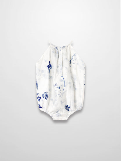 Blue Flower Romper