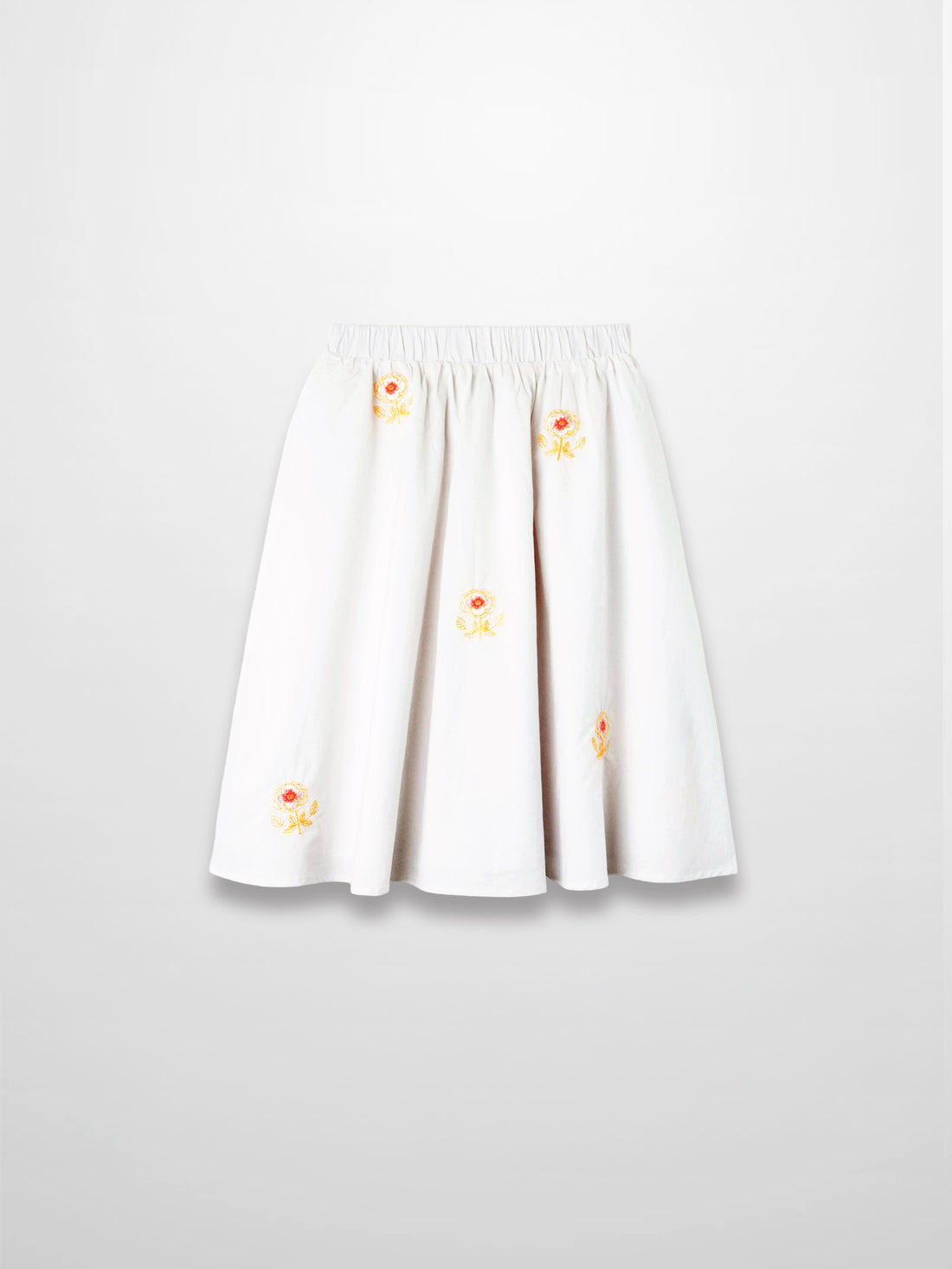 Embroidered Flower Skirt