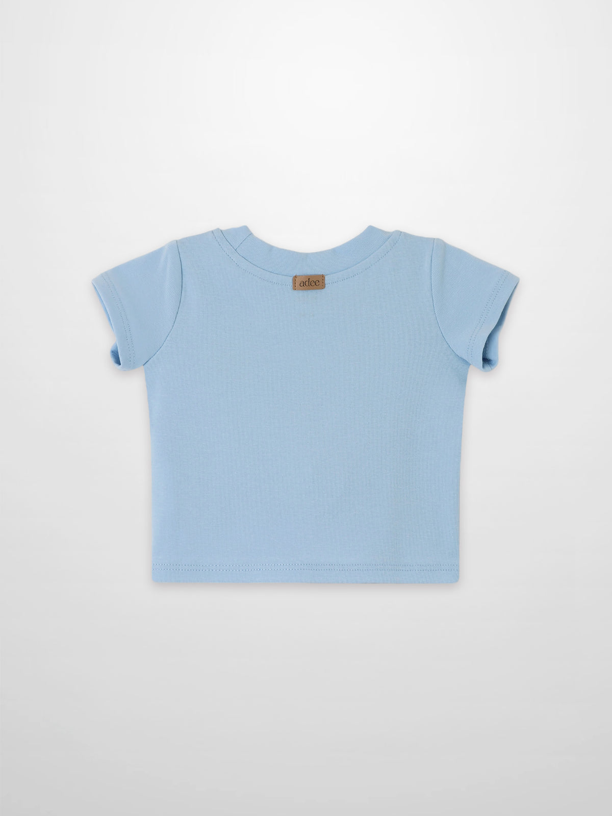 Short Sleeve Emblem Boxy T-Shirt for boys, Adee, light blue