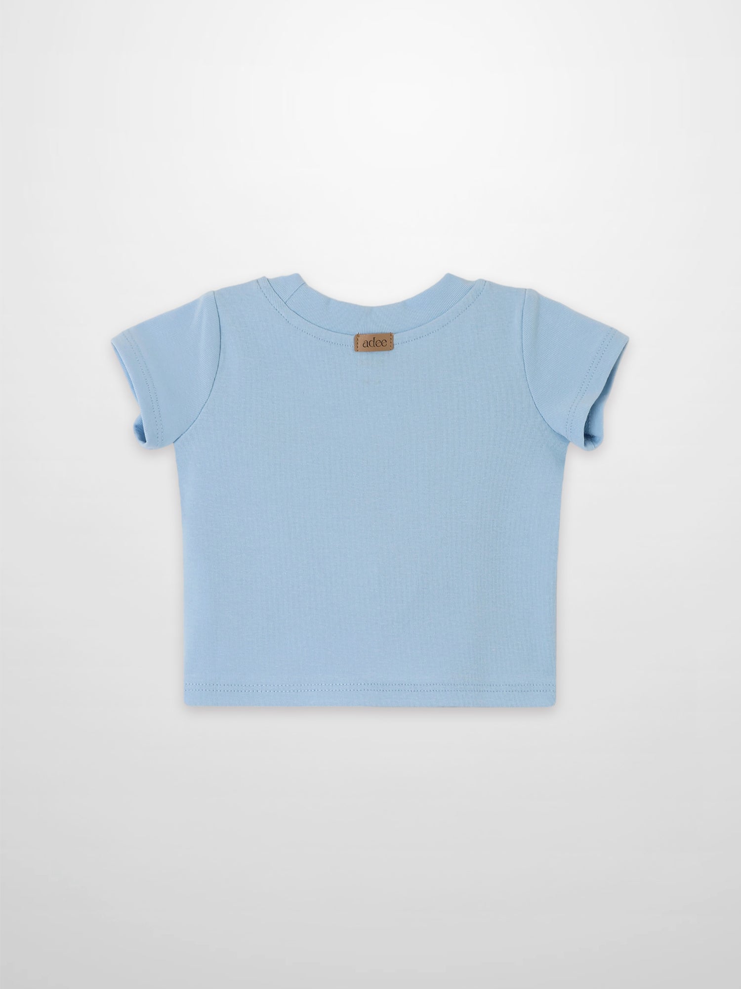 Short Sleeve Emblem Boxy T-Shirt for boys, Adee, light blue